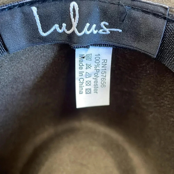 Lulus Drop the Mic Olive Green Fedora Felt Wide Brim Hat - Picture 7 of 7